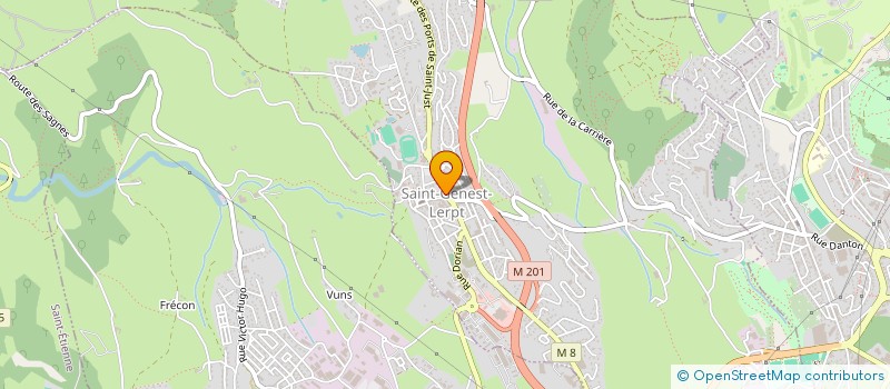 localisation de l'entreprise SOCIETE DU SOU DES ECOLES LAIQUES DE ST GENEST LERPT  SAINT GENEST LERPT