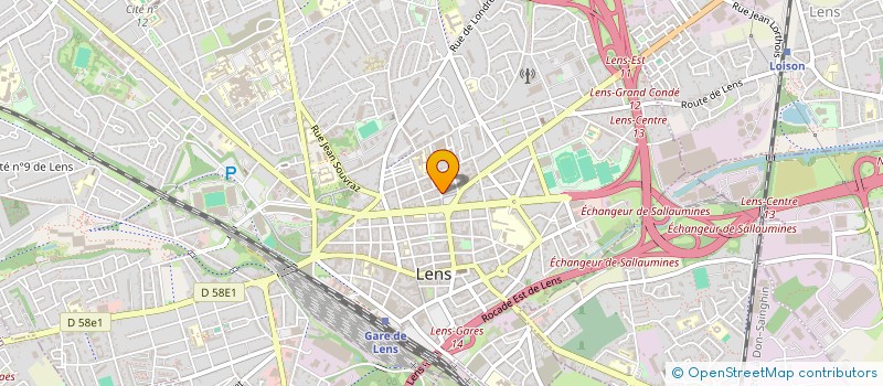 localisation de l'entreprise SOCIETE DU SPHINX à LENS
