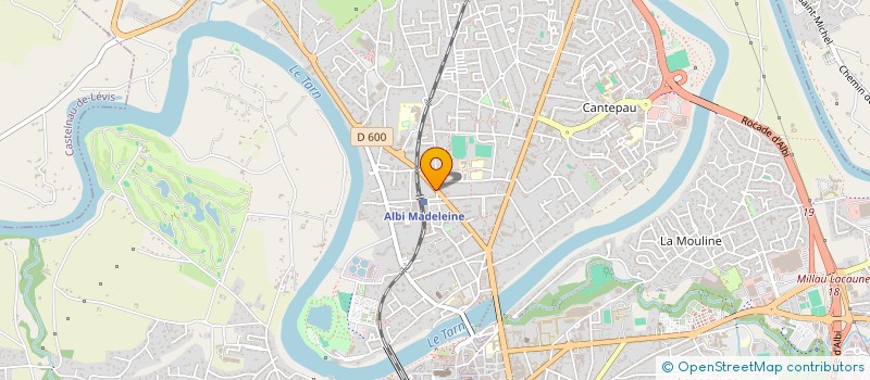 localisation de l'entreprise SOCIETE DU SPORT'S CLUB  ALBI