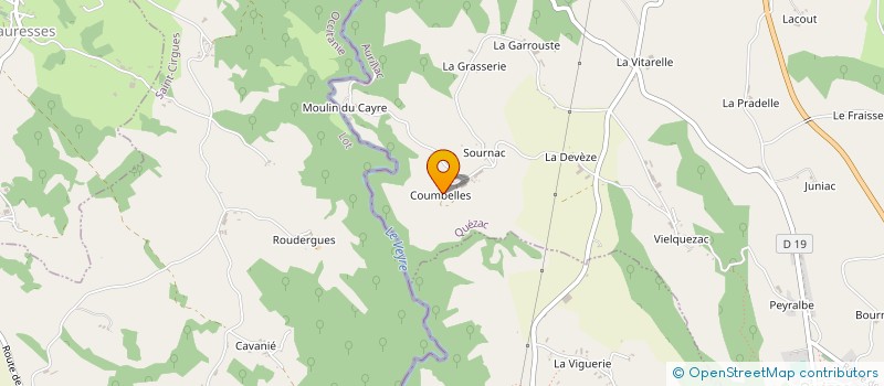 localisation de l'entreprise SOCIETE DU ST LAURENT à QUEZAC
