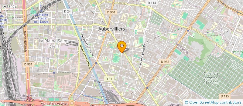 localisation de l'entreprise SOCIETE DU STADE à AUBERVILLIERS