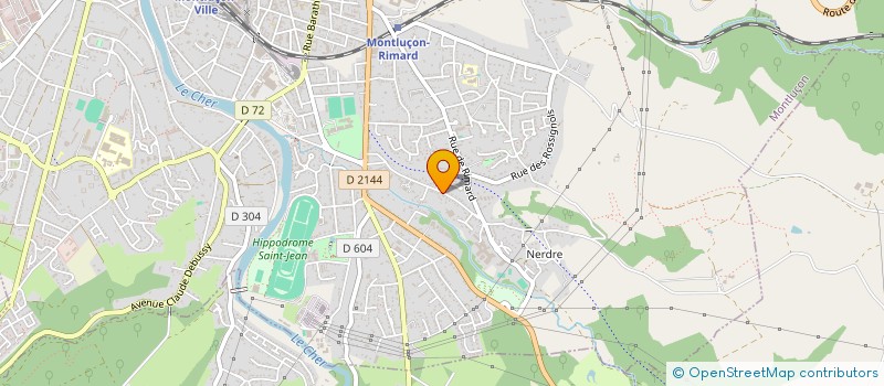 localisation de l'entreprise SOCIETE DU TENNIS CLUB à MONTLUCON
