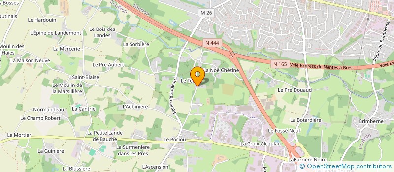 localisation de l'entreprise SOCIETE DU TERTRE SAINT-YVES à COUERON
