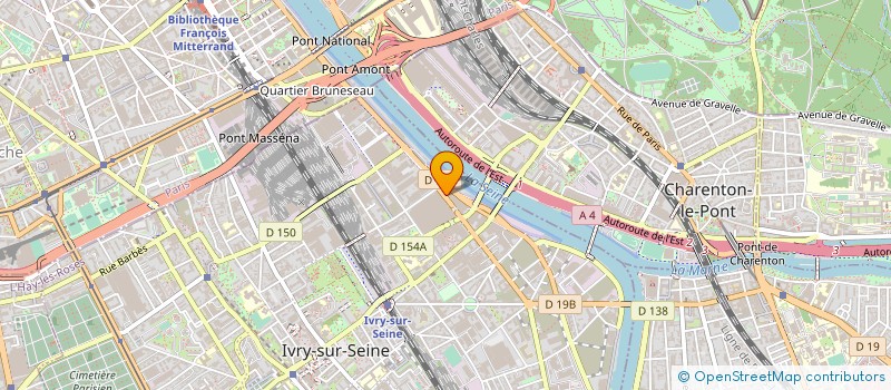 localisation de l'entreprise SOCIETE DU TRAIN DE LA MURE  STLM à IVRY-SUR-SEINE
