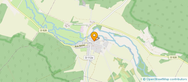 localisation de l'entreprise SOCIETE DU VAL D OURCE  VANVEY