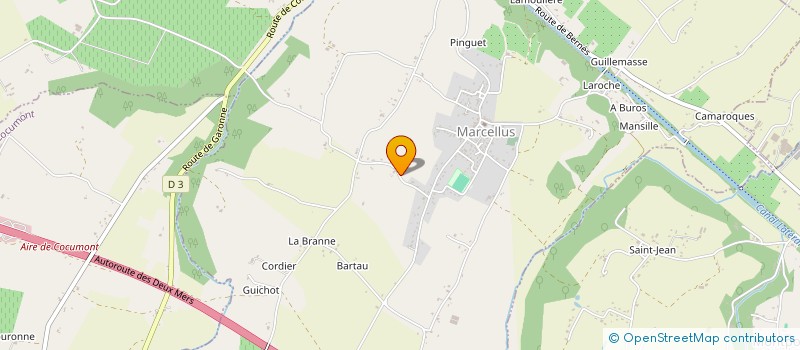 localisation de l'entreprise SOCIETE DUBOURDIEU BAZAS  MARCELLUS