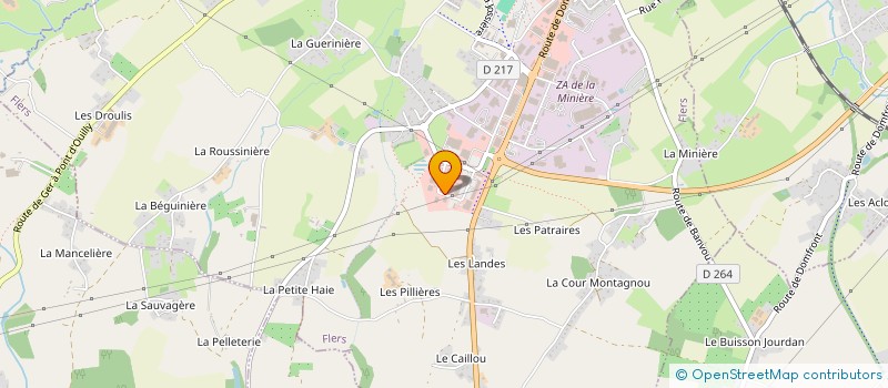 localisation de l'entreprise SOCIETE DUBOURG à FLERS