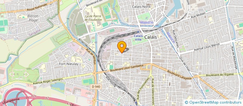 localisation de l'entreprise SOCIETE DUCLOIE TUYAUTERIE SOUDURE  CALAIS