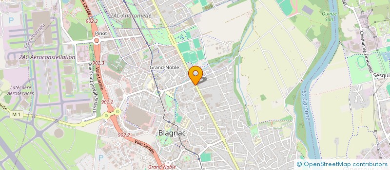 localisation de l'entreprise SOCIETE DULAN à BLAGNAC
