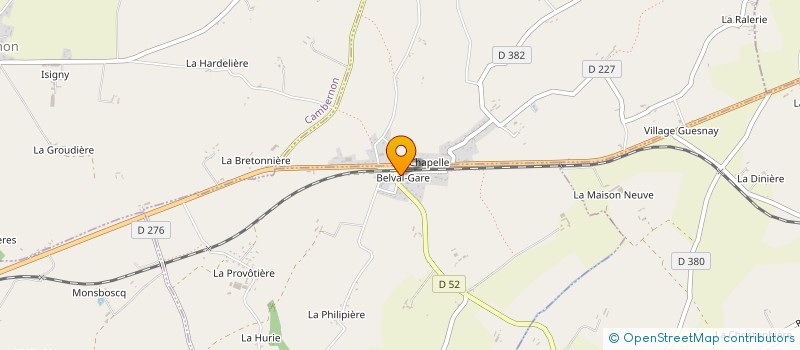 localisation de l'entreprise SOCIETE DULIN VILLAIN  BELVAL