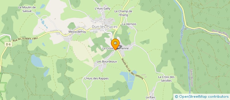 localisation de l'entreprise SOCIETE DUNOISE DU BATIMENT S D E à DUN-LES-PLACES