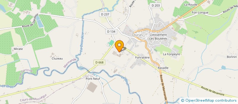 localisation de l'entreprise SOCIETE DUPLANTIER à DURAS
