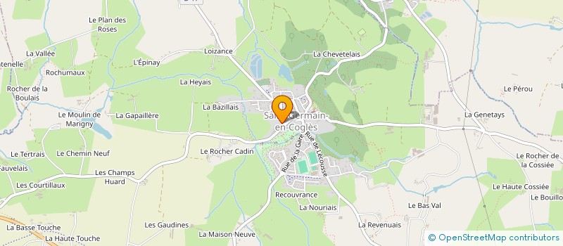 localisation de l'entreprise SOCIETE DUPRE  SAINT-GERMAIN-EN-COGLES
