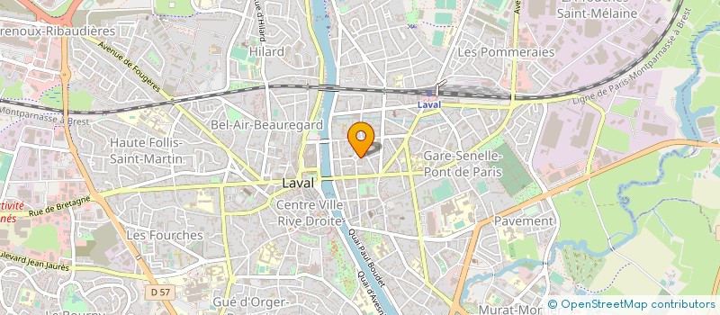 localisation de l'entreprise SOCIETE DURET à LAVAL