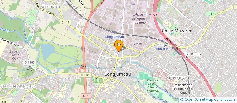 localisation de l'entreprise SOCIETE DYNAMIQUE DE RESTAURATION à LONGJUMEAU