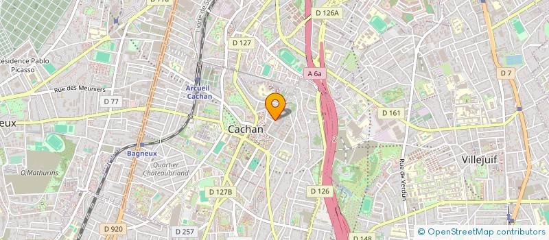 localisation de l'entreprise SOCIETE E R M 2000  CACHAN