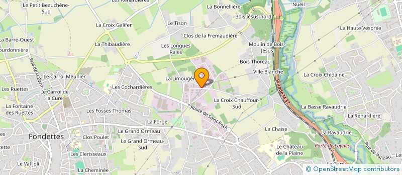 localisation de l'entreprise SOCIETE E.R.T.V.  FONDETTES
