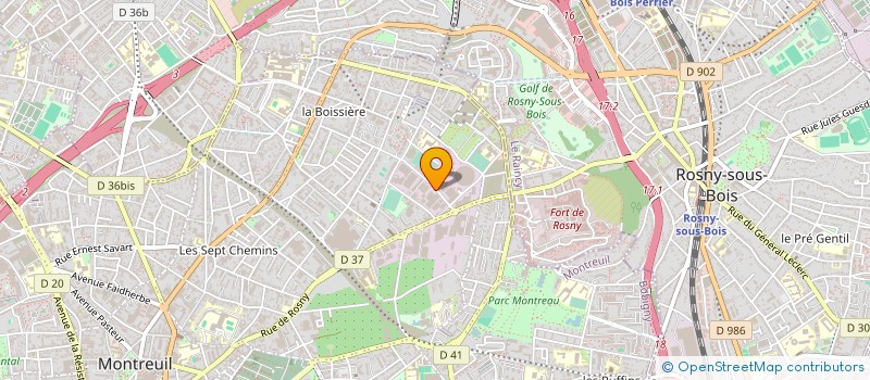 localisation de l'entreprise SOCIETE ECHALIE SA à MONTREUIL