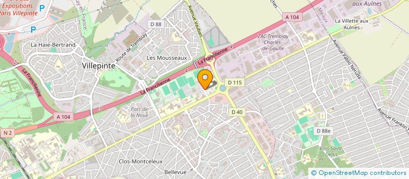 localisation de l'entreprise SOCIETE ECO VILLEPINTE à VILLEPINTE