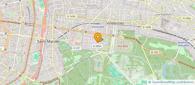 localisation de l'entreprise SOCIETE ECOFIRST  VINCENNES