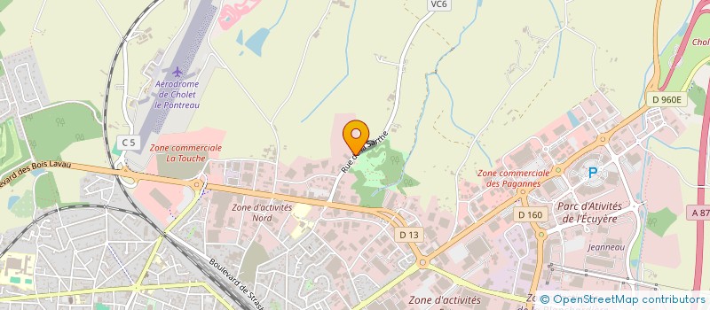 localisation de l'entreprise SOCIETE ECONOMIQUE DE DIFFUSION ET INSTALLATION DE MATERIAUX DU BATIMENT à CHOLET