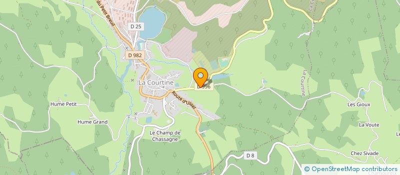 localisation de l'entreprise SOCIETE EDELWEISS à LA COURTINE