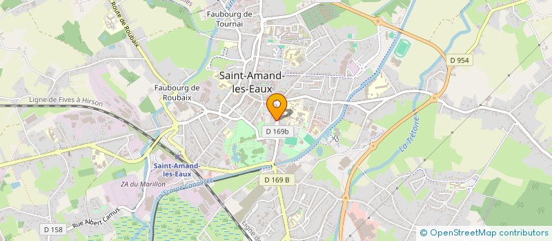 localisation de l'entreprise SOCIETE EDUCATION POPULAIRE  ST AMAND-LES-EAUX