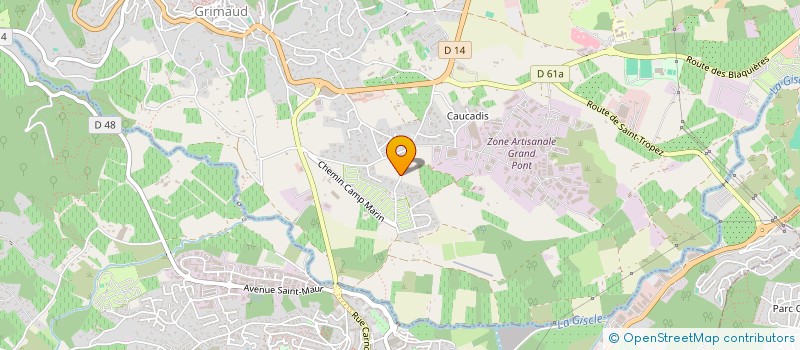 localisation de l'entreprise SOCIETE EG CLEMENSON à GRIMAUD