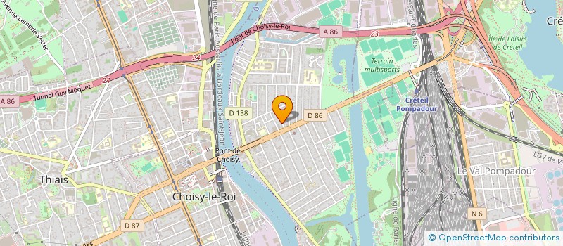 localisation de l'entreprise SOCIETE EGTST à CHOISY-LE-ROI