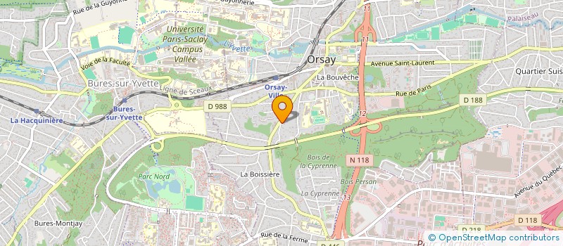 localisation de l'entreprise SOCIETE EGUREN FRERES à ORSAY
