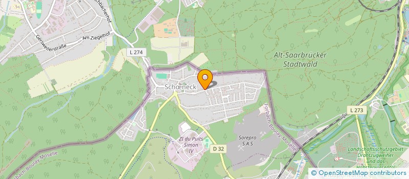 localisation de l'entreprise SOCIETE ELAISTA  SCHNECK