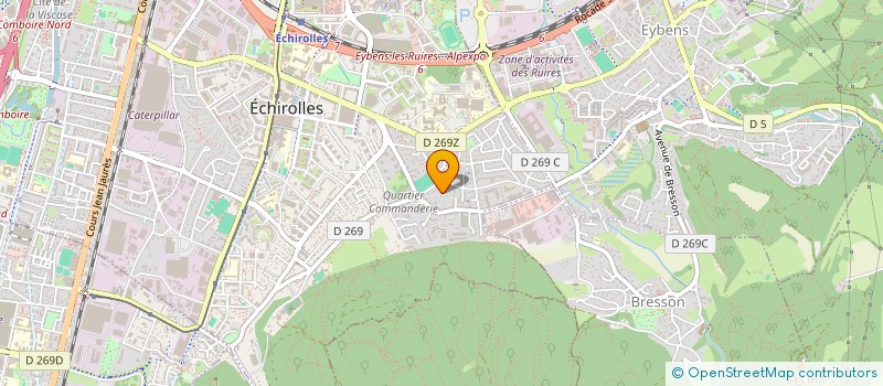 localisation de l'entreprise SOCIETE ELBERIK à ECHIROLLES