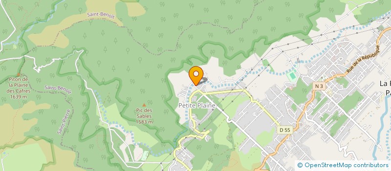 localisation de l'entreprise SOCIETE ELEC PLOMBERIE MACONNERIE  LA PLAINE-DES-PALMISTES