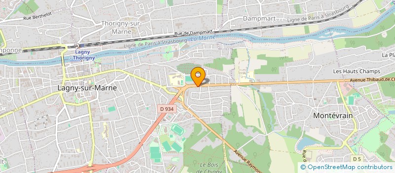 localisation de l'entreprise SOCIETE ELECTRICITE PEINTURE à LAGNY-SUR-MARNE
