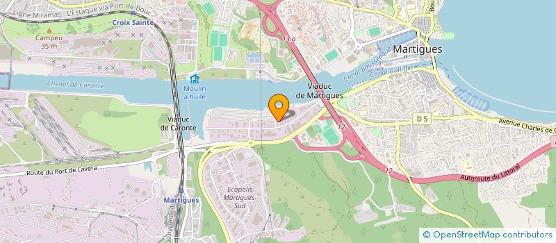 localisation de l'entreprise SOCIETE ELECTRICITE PLOMBERIE à MARTIGUES