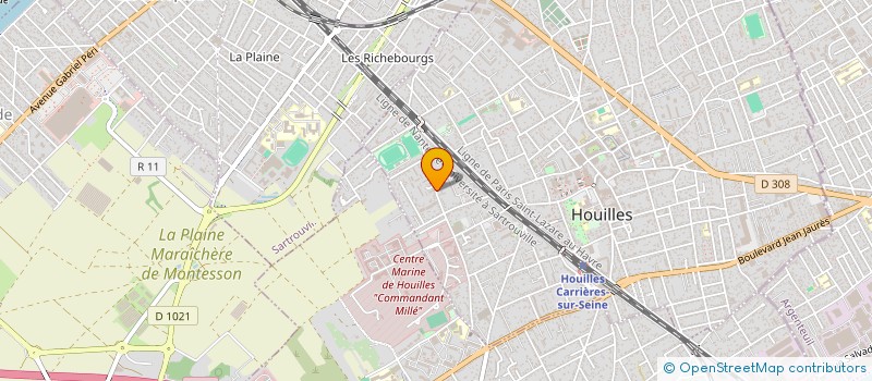 localisation de l'entreprise SOCIETE ELECTRICITE SARTROUVILLOISE  HOUILLES