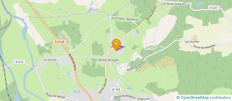 localisation de l'entreprise SOCIETE ELECTRIQUE DES BROSSES  MEAULNE-VITRAY