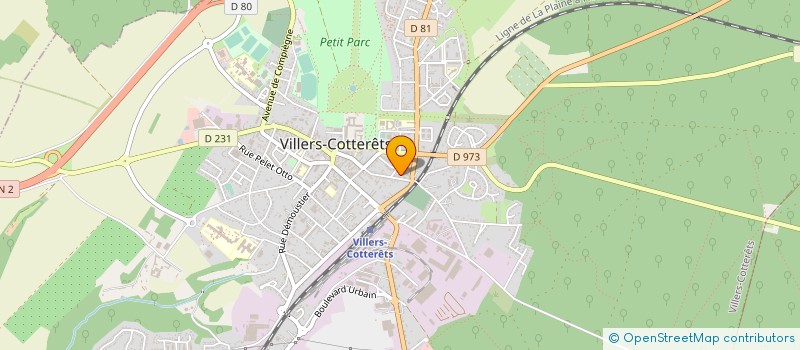 localisation de l'entreprise SOCIETE ELECTRO MECANIQUE DE L'AISNE à VILLERS-COTTERETS