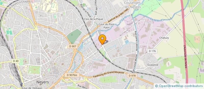 localisation de l'entreprise SOCIETE ELISEE à NEVERS