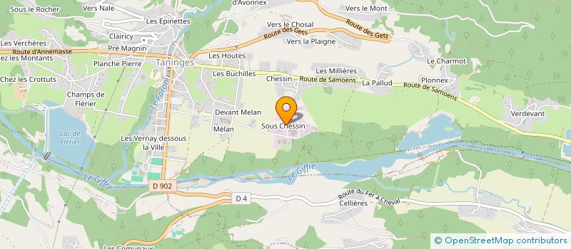 localisation de l'entreprise SOCIETE EMSER à TANINGES