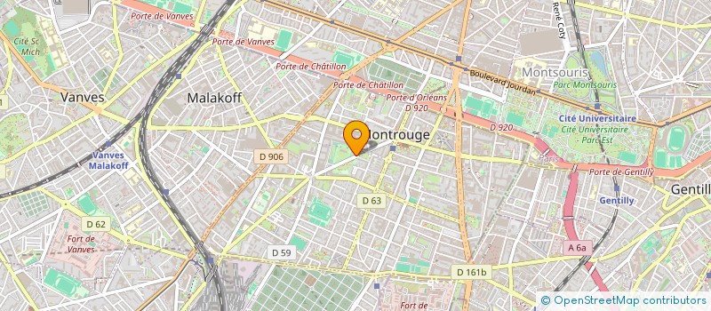 localisation de l'entreprise SOCIETE EN NOM COLLECTIF 2008 PANDA FINANCE 8  MONTROUGE
