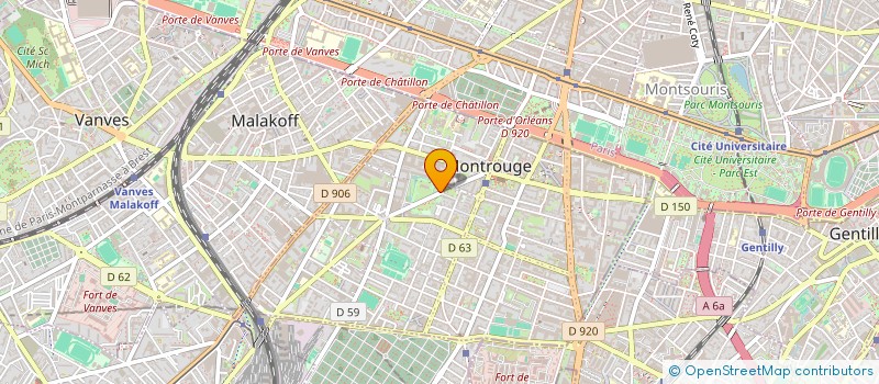 localisation de l'entreprise SOCIETE EN NOM COLLECTIF ALBERTVILLE 8392 BAIL ET PAR ABREVIATION  SNC ALBERTVILLE 8392 BAIL  MONTROUGE