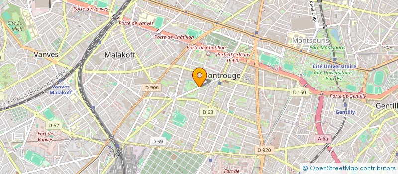 localisation de l'entreprise SOCIETE EN NOM COLLECTIF BELEM 1843 BAIL, PAR ABREVIATION SNC BELEM 1843 BAIL  MONTROUGE