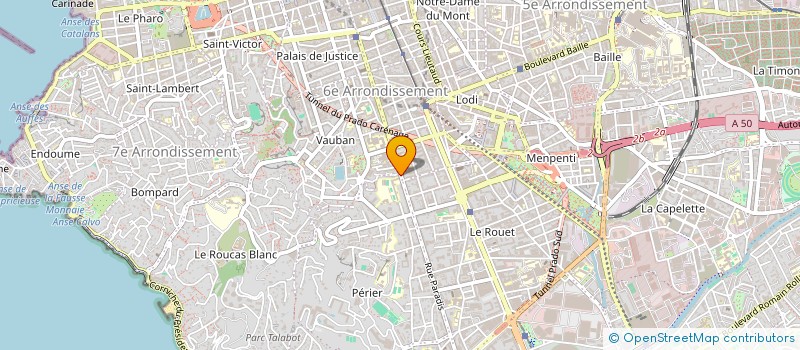 localisation de l'entreprise SOCIETE EN NOM COLLECTIF BERNARDINI-RAMAROKOTO  MARSEILLE