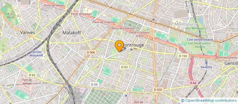 localisation de l'entreprise SOCIETE EN NOM COLLECTIF CTL 2513, PAR ABREVIATION SNC CTL 2513  MONTROUGE