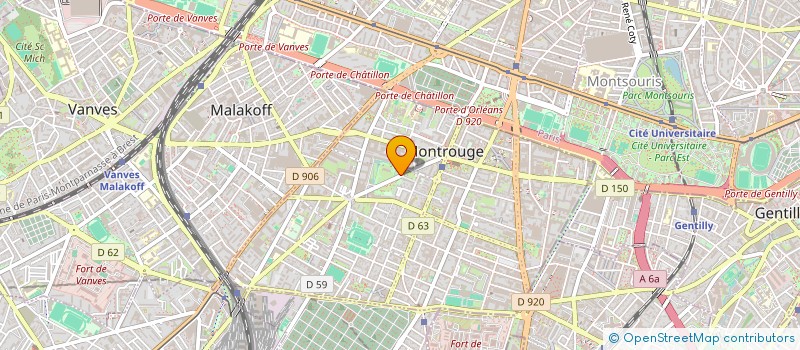 localisation de l'entreprise SOCIETE EN NOM COLLECTIF CTL 2526, PAR ABREVIATION SNC CTL 2526  MONTROUGE