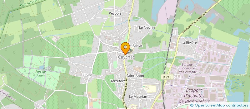 localisation de l'entreprise SOCIETE EN NOM COLLECTIF LE CAYCHAC à BLANQUEFORT