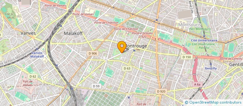 localisation de l'entreprise SOCIETE EN NOM COLLECTIF ORYX-380-193 BAIL ET PAR BREVIATION SNC ORYX-380-193 BAIL  MONTROUGE