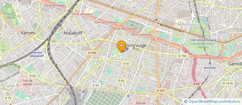 localisation de l'entreprise SOCIETE EN NOM COLLECTIF POMELO 3 BAIL à MONTROUGE