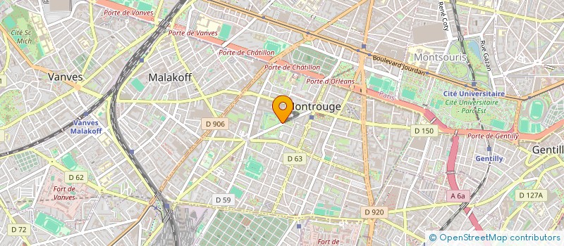 localisation de l'entreprise SOCIETE EN NOM COLLECTIF TEVFIK 4 ET PAR ABREVIATION SNC TEVFIK 4  MONTROUGE